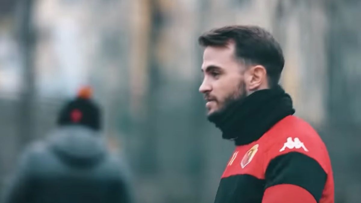 Jesus Imaz na treningu Jagiellonii Białystok