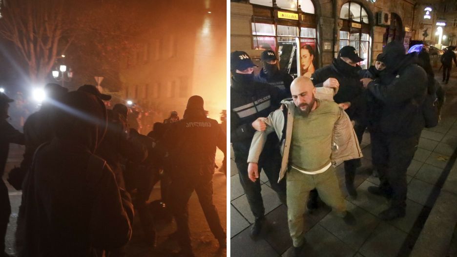 Protesty w Tbilisi