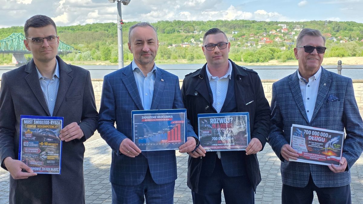 Konferencja prasowa Prawa i Sprawiedliwości o stanie miasta