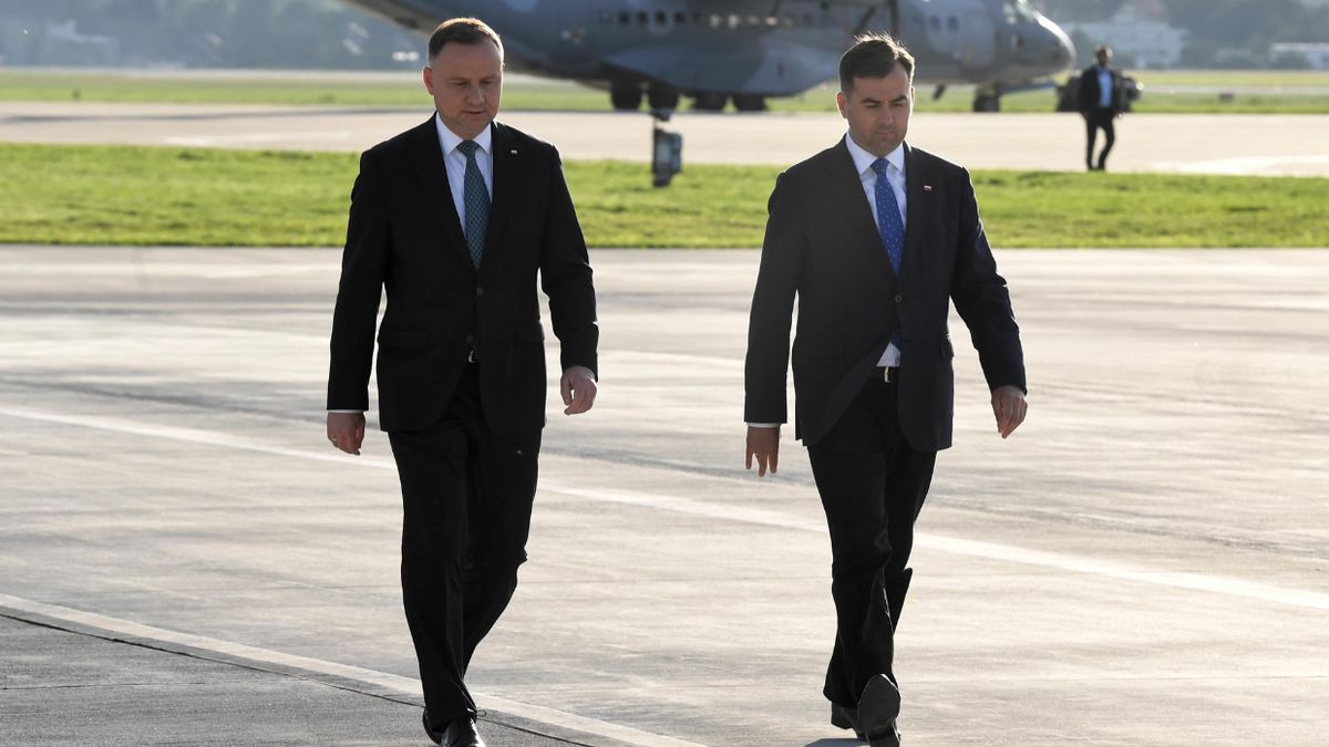Andrzej Duda i Błażej Spychalski