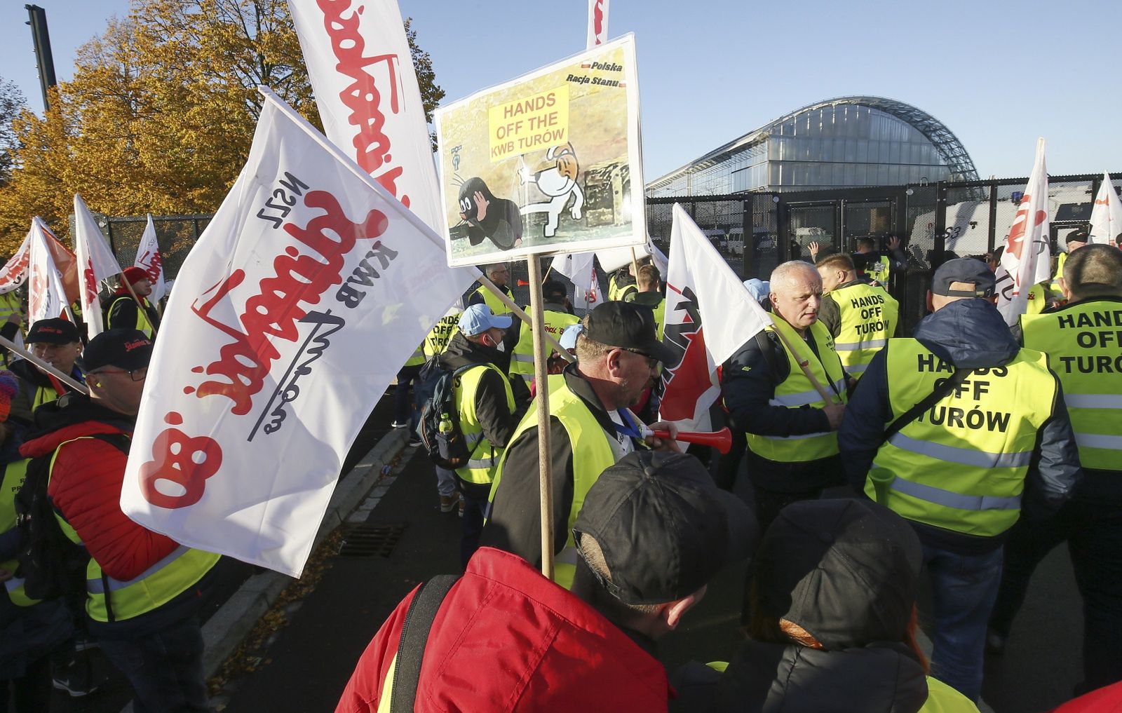 Protest związkowców "S" w Luksemburgu