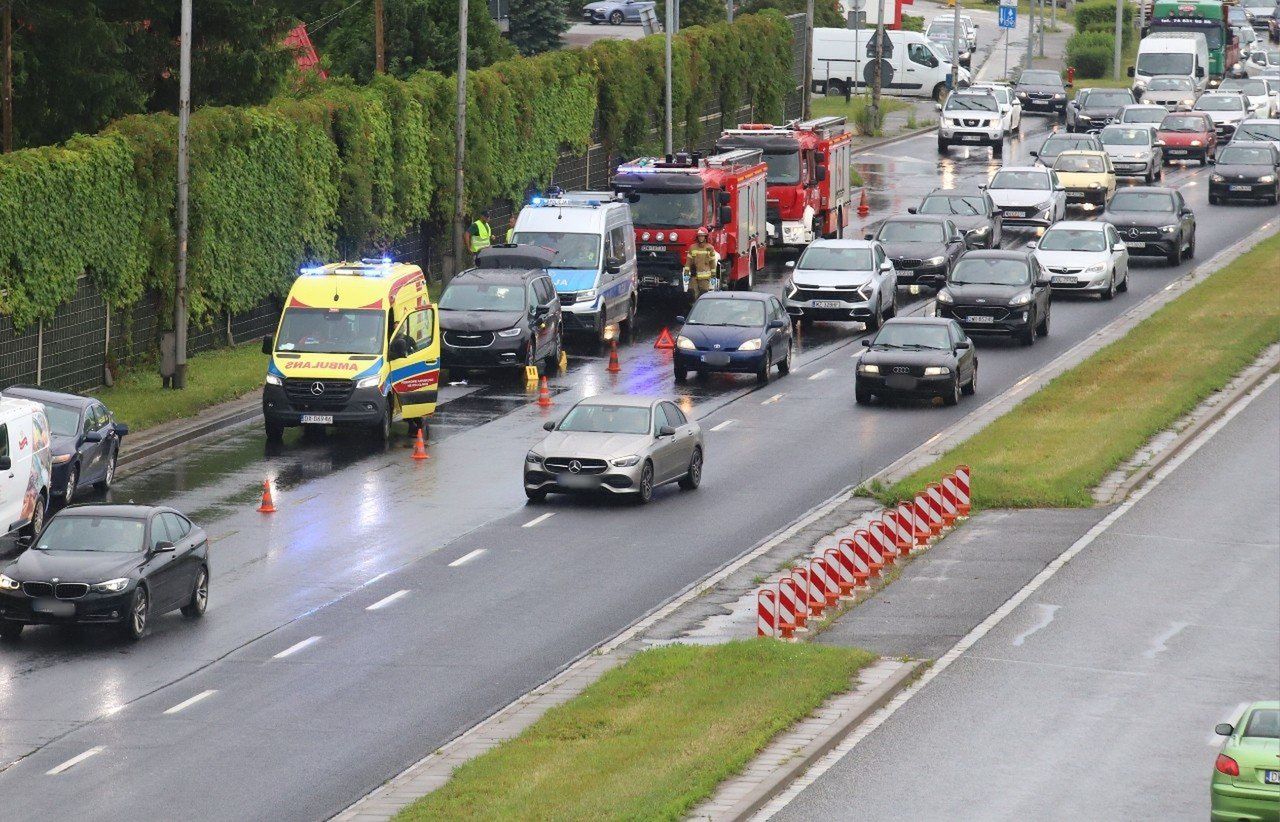 Wypadek na al. Sobieskiego we Wrocławiu
