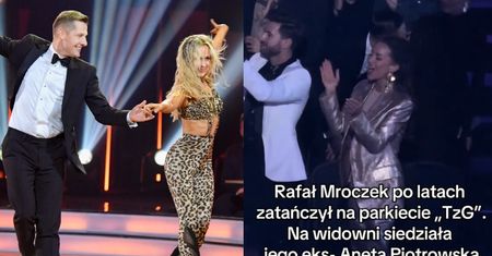 Rafał Mroczek pojawił się na parkiecie "TzG". Na widowni oklaskiwała go EKS Aneta Piotrowska. Dlaczego nie wystąpili razem? Odpowiedziała