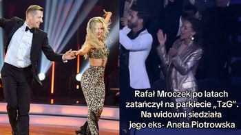 Rafał Mroczek pojawił się na parkiecie "TzG". Na widowni oklaskiwała go EKS Aneta Piotrowska. Dlaczego nie wystąpili razem? Odpowiedziała