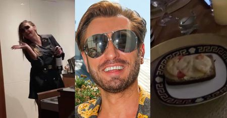 Rafał Grabias i jego "księżniczka" pod osłoną nocy delektują się kanapkami z serem. To dopiero MIŁOŚĆ? (ZDJĘCIA)