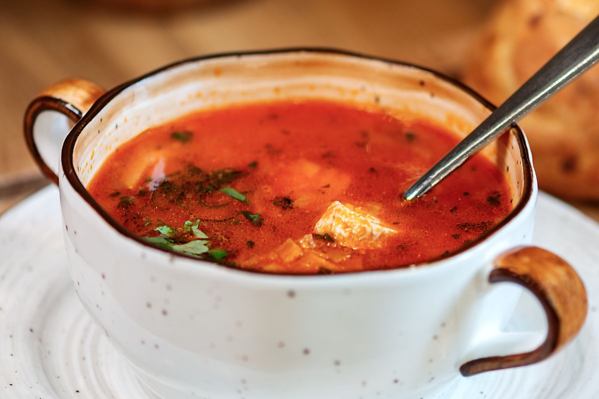 Zupa krem z serkiem wiejskim