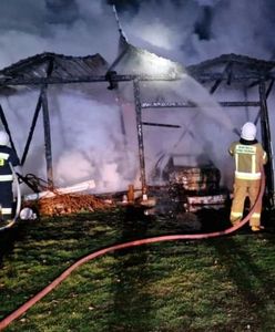 Spłonęła stodoła i sprzęt rolniczy. Straty na kilkadziesiąt tysięcy złotych