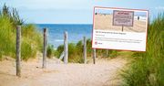 Nietypowe ostrzeżenie na niemieckiej plaży. Turystom grozi niebezpieczeństwo