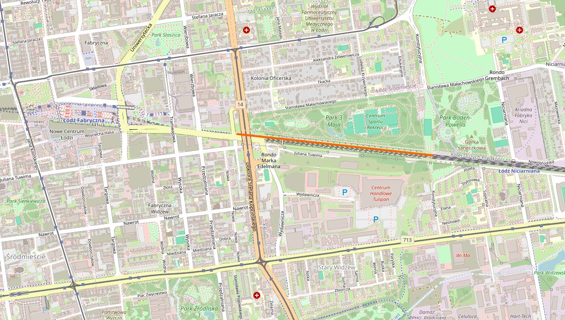 Lokalizacja najdłuższego tunelu kolejowego w Polsce