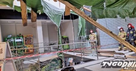 Wielki huk w galerii handlowej. Wszystko runęło na schody