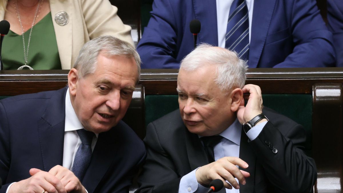 Henryk Kowalczyk i Jarosław Kaczyński
