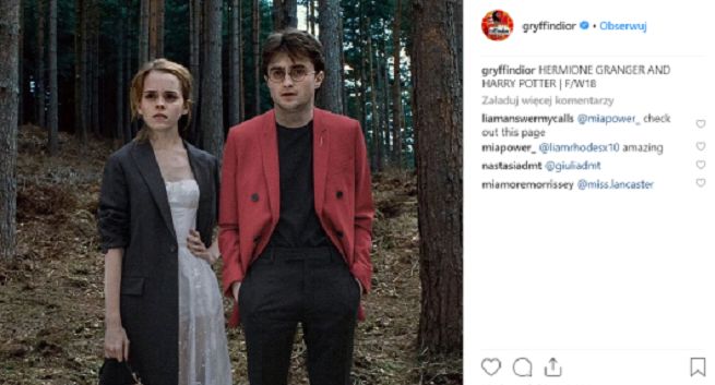 Harry Potter ubiera się u Diora