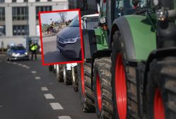 Na proteście kierowca wjechał w rolnika. W sieci krąży nagranie