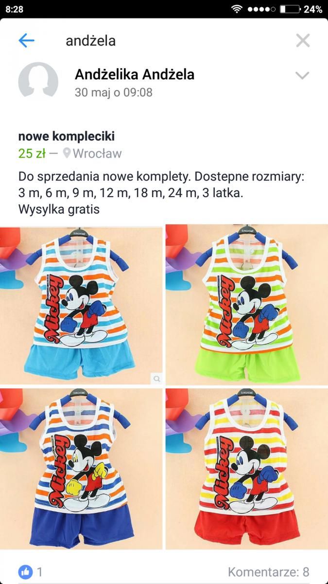 Andżelika nadal publikuje swoje ogłoszenia