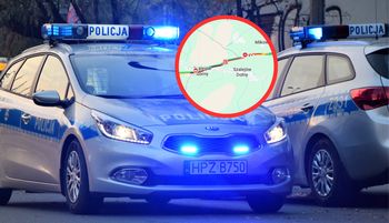 Karambol na DK8. Trzy osoby ranne