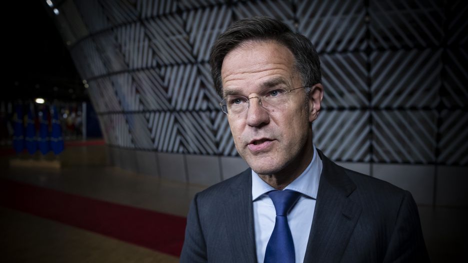 Prime Minister of the Netherlands and next Secretary General of NATO Mark Rutte speaking after the end of the European Council summit. The Dutch PM appears at a stand up doorstep press statement and responds questions from journalist of international media. The summit of the EU leaders was about the bloc signing a security agreement with Ukraine and held discussions on further military support while the President of Ukraine was earlier at the Council, discussed bloc's defence, future strategic agenda, Middle East, security while the EU heads of states agreed on the top official nominations for the blocs key power roles. EUCO, Brussels, Belgium on June 28, 2024  (Photo by Nicolas Economou/NurPhoto via Getty Images)