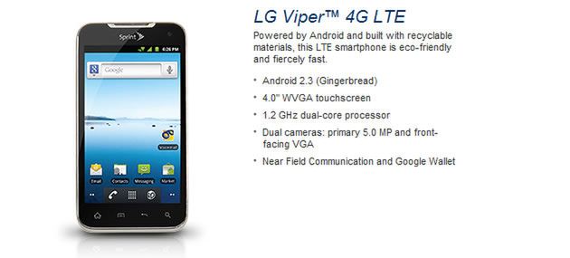 LG Viper 4G LTE | fot. Sprint
