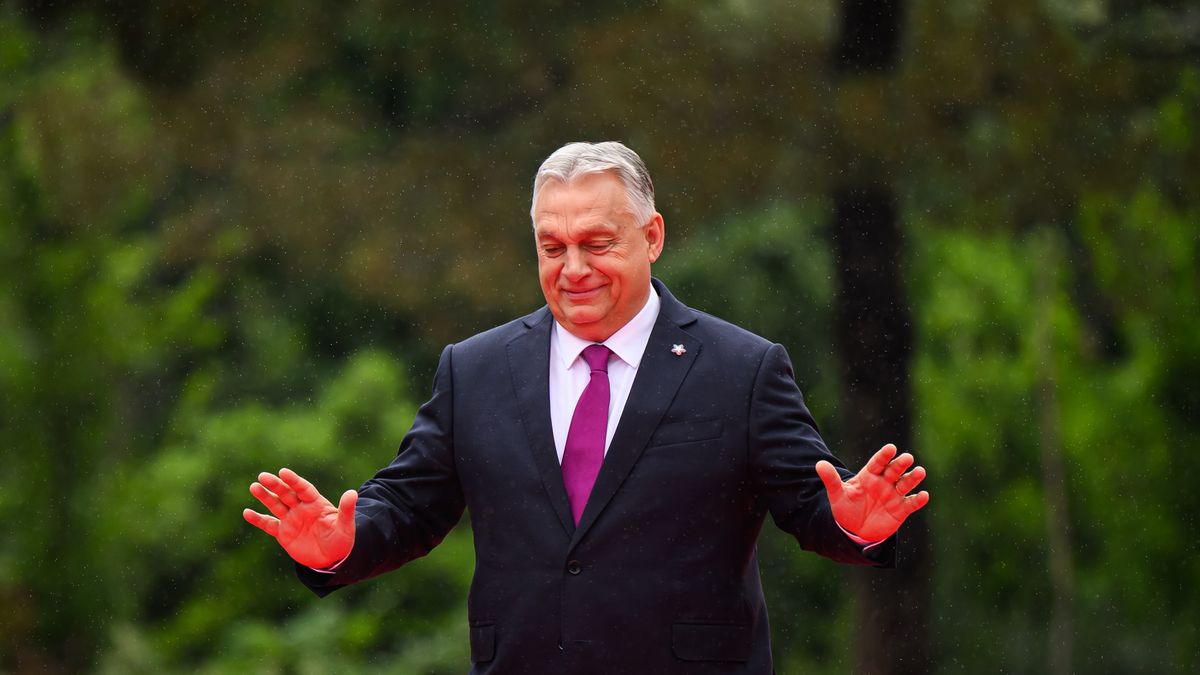 TIRANA, ALBANIA - MAY 16: Hungarian Prime Minister Viktor Orban arrives at the 6th European Political Community summit on May 16, 2025 at Skanderbeg Square in Tirana, Albania. The EPC brings together heads of state and government from the 27 European Union countries and 20 others. The items on today's agenda are security and democratic resilience, competitiveness and economic security, and mobility challenges and youth empowerment. (Photo by Leon Neal/Getty Images)