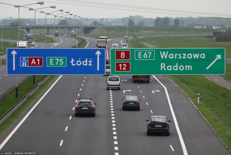"Stara" autostrada A1 między Tuszynem i Piotrkowem Trybunalskim. W 1989 r. rozpoczęła się jej przebudowa