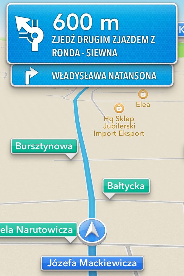 Nawigacja iOS 6