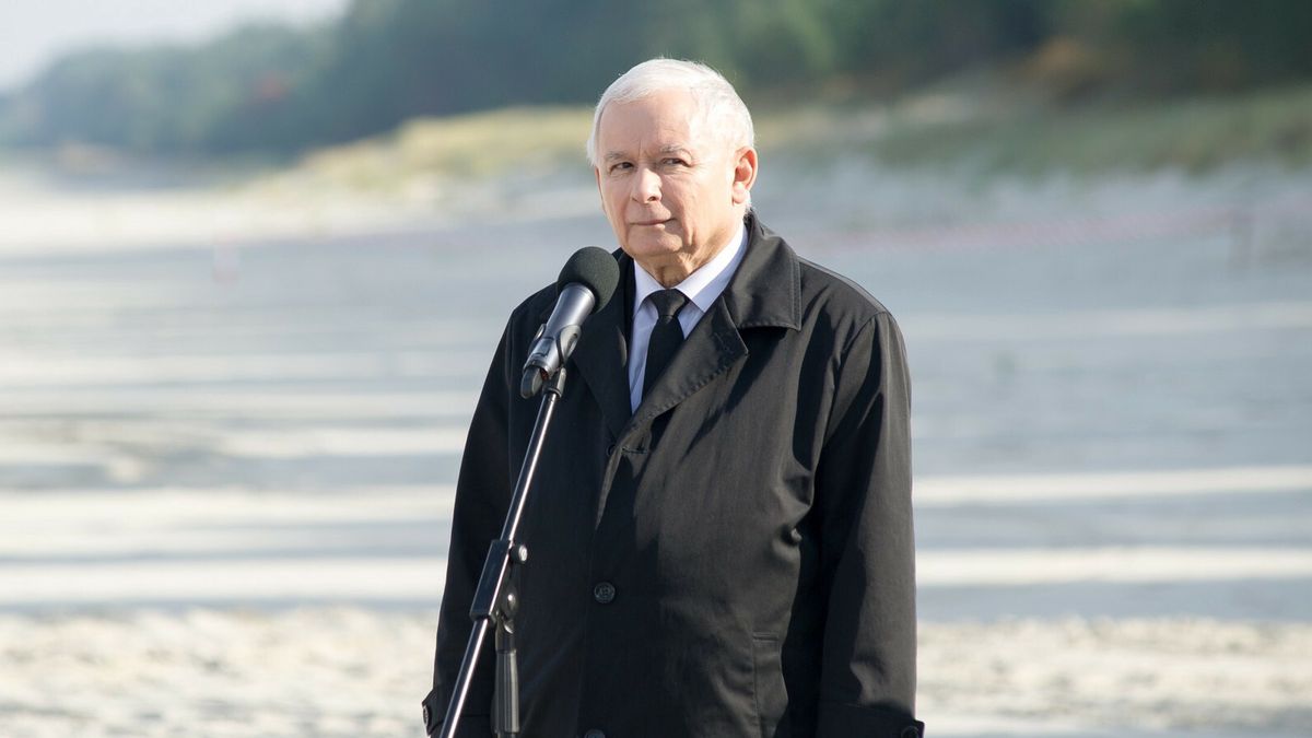 Rozpocz?cie prac przy przekopie przez Mierzej? Wi?lan?16.10.2018 Nowy Swiat Rozpoczecie prac przy budowie przekopu przez Mierzeje Wislana Nz Jaroslaw Kaczynski prezes PiS Fot. Wojciech Strozyk/REPORTERWojciech Strozyk/REPORTER