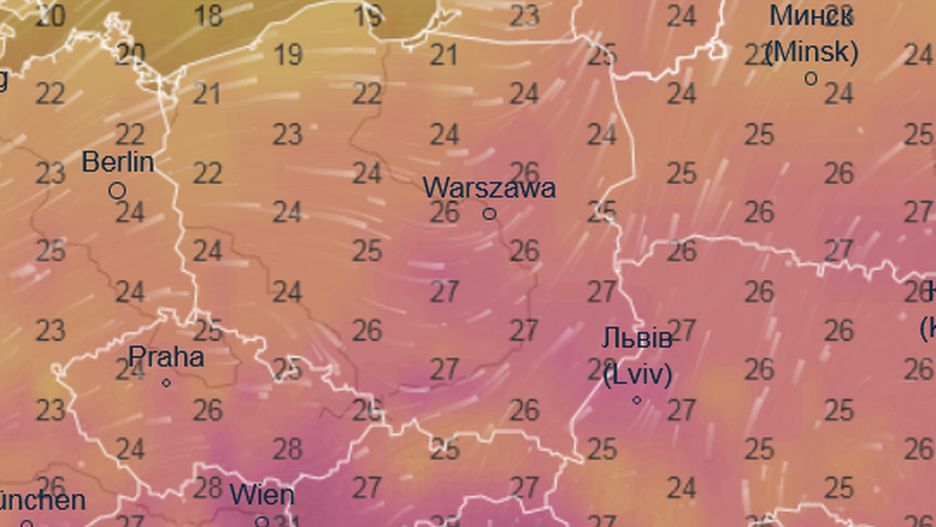 Pogoda na weekend. Wracają upały i burze, potem ochłodzenie 