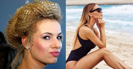 "Skromna" Izabela Janachowska w kostiumie kąpielowym skrywa dekolt za LUKSUSOWĄ BROSZKĄ! (FOTO)