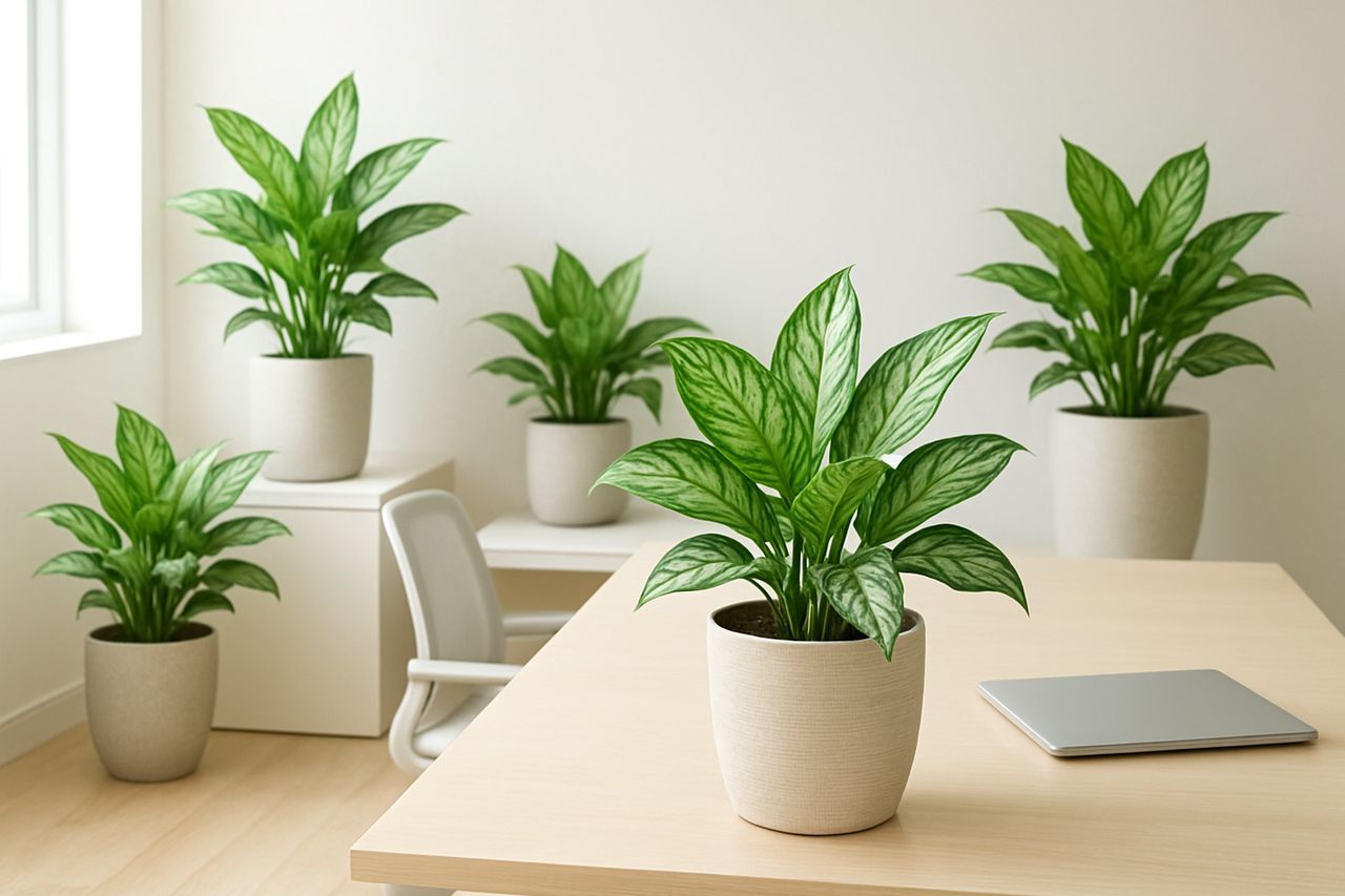 Aglaonema: Elegancka roślina do cienia. Dlaczego warto mieć ją w biurze?