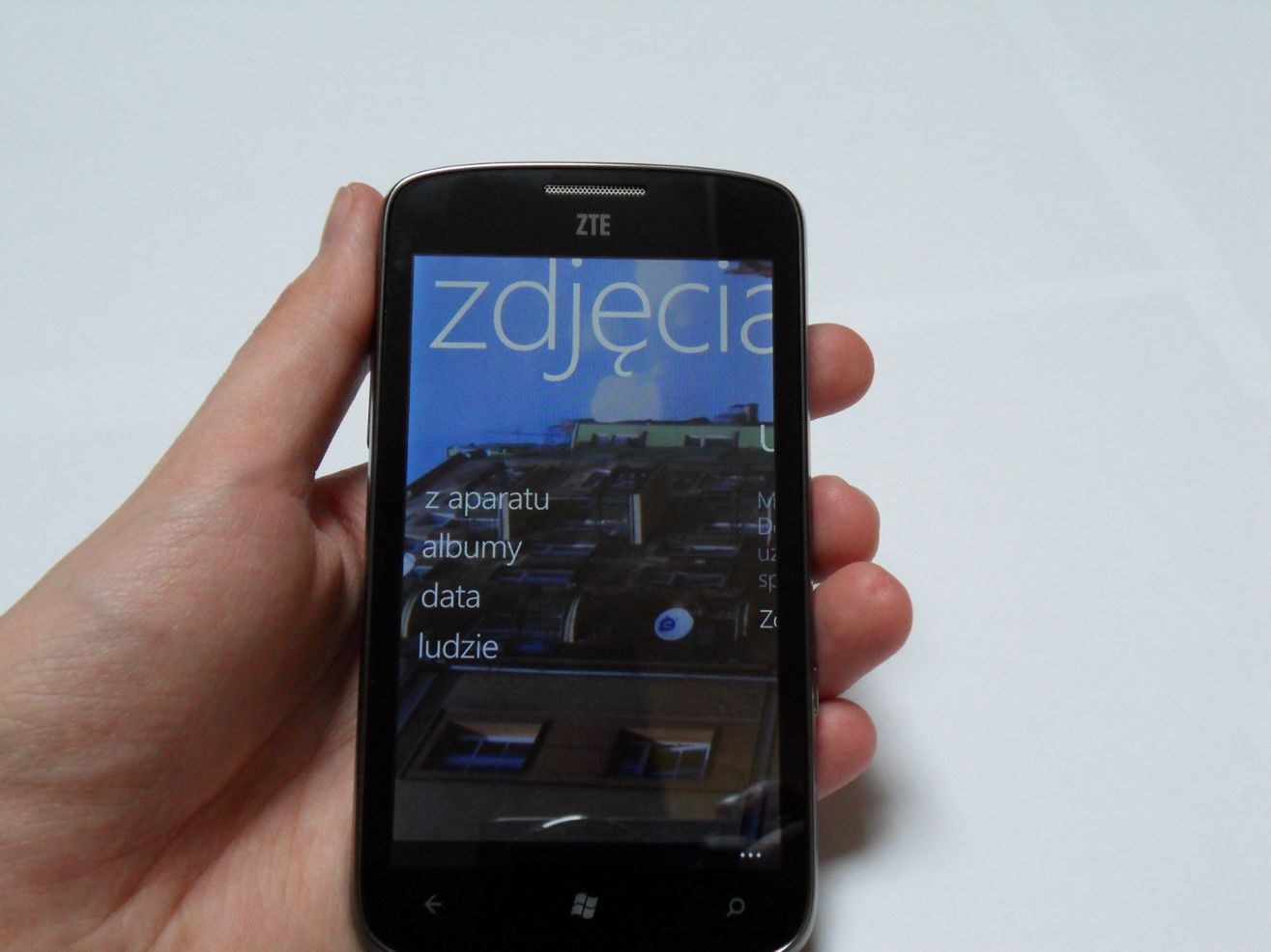 ZTE Tania - stylowy Windows Phone [test] 7