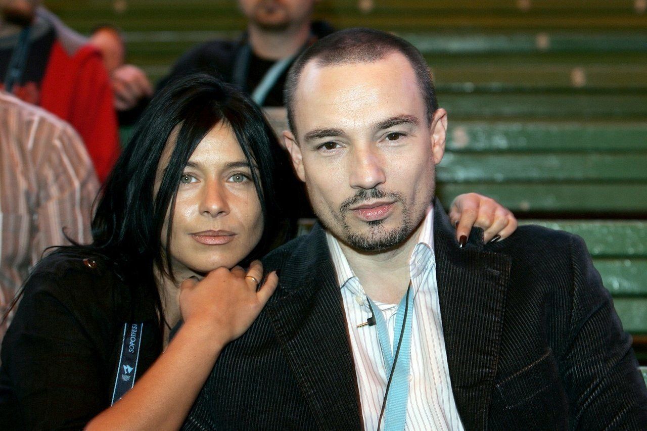 Na zdjęciu Jacek Stachursky z Iwoną Łaszczok na festiwalu w Sopocie. Rok 2007.