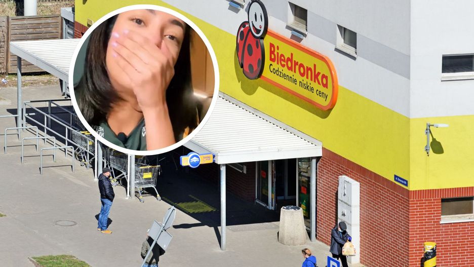 Kolumbijka degustowała produkty z Biedronki