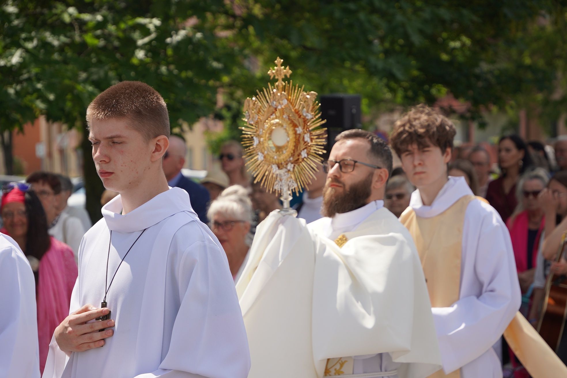 Procesja Bożego Ciała w parafii pw. Św. Antoniego w Pile