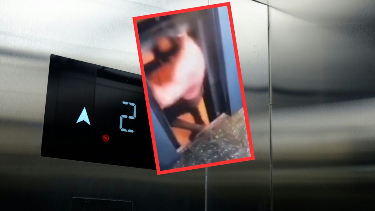 Nagranie z Indii. Winda prawie zabiła mężczyznę