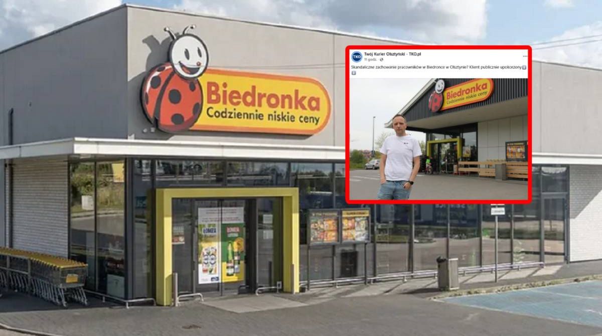 Sceny w Biedronce w Olsztynie. Sieć przeprasza. "Pan kradnie wielokrotnie"