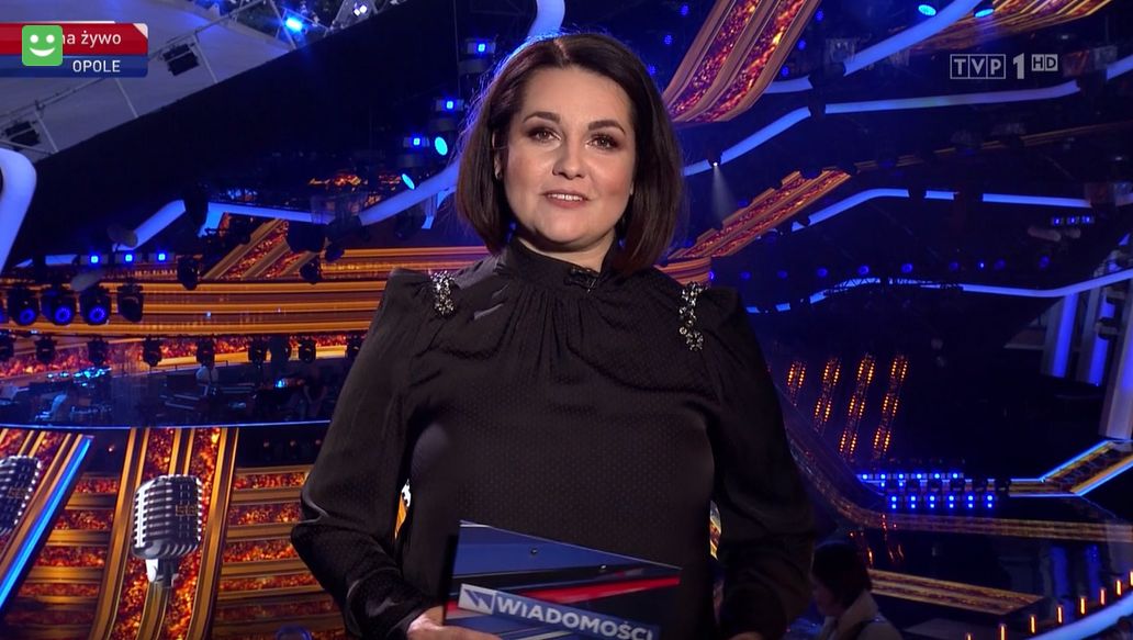 Edyta Lewandowska "przeprowadziła wywiad" z Jackiem Kurskim w "Wiadomościach"