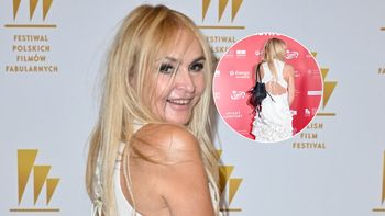 Monika Olejnik zadała szyku w Gdyni. Dumnie prezentowała plecy w nietuzinkowej sukni [ZDJĘCIA]