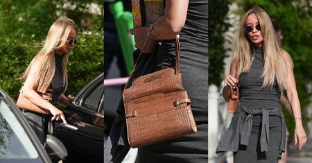 Uzbrojona w torebkę za 330 tys. zł. Joanna Przetakiewicz pędzi do restauracji, po czym wsiada do auta za prawie 2 miliony złotych