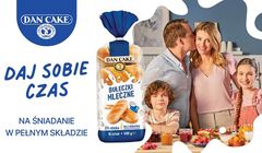 "Śniadanie w pełnym składzie" reklamuje bułeczki Dan Cake