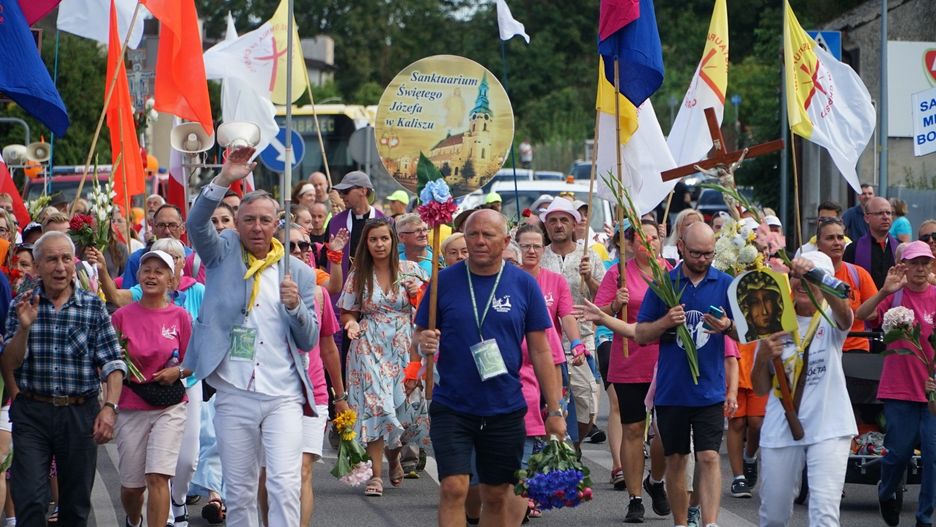Powrót kaliskiej pieszej pielgrzymki z Częstochowy