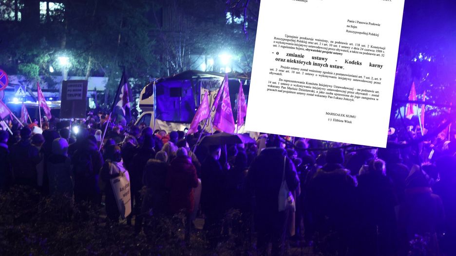 Ustawa "Stop Aborcji" w Sejmie. Protesty w Polsce 