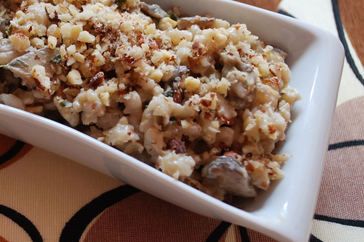Buckwheat with mushrooms is a specialty from the Czech Republic.