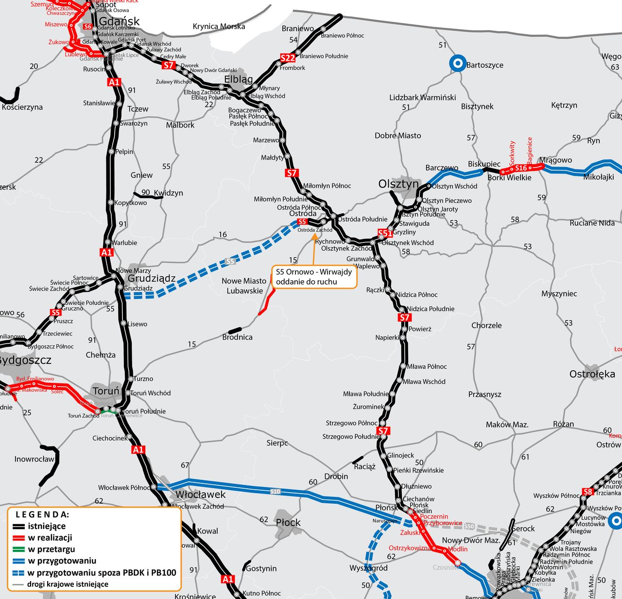 Przygotowywane drogi ekspresowe S5 oraz S16