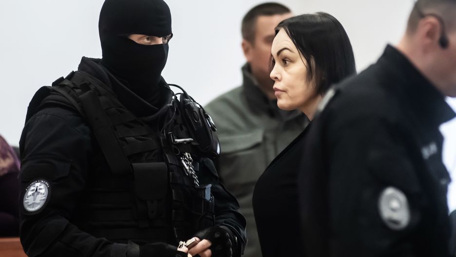 PEZINOK, SLOVAKIA - 2020/01/13: Alena Zsuzsová seen in court.
The most expected trial in history of Slovak jurisdiction started with the Murder case of Ján Kuciak. Alena Zsuzsová is one of the main suspects and accused of paying money for murder and organising of murdering of Ján Kuciak and his fiancée. (Photo by Igor Stancik/SOPA Images/LightRocket via Getty Images)