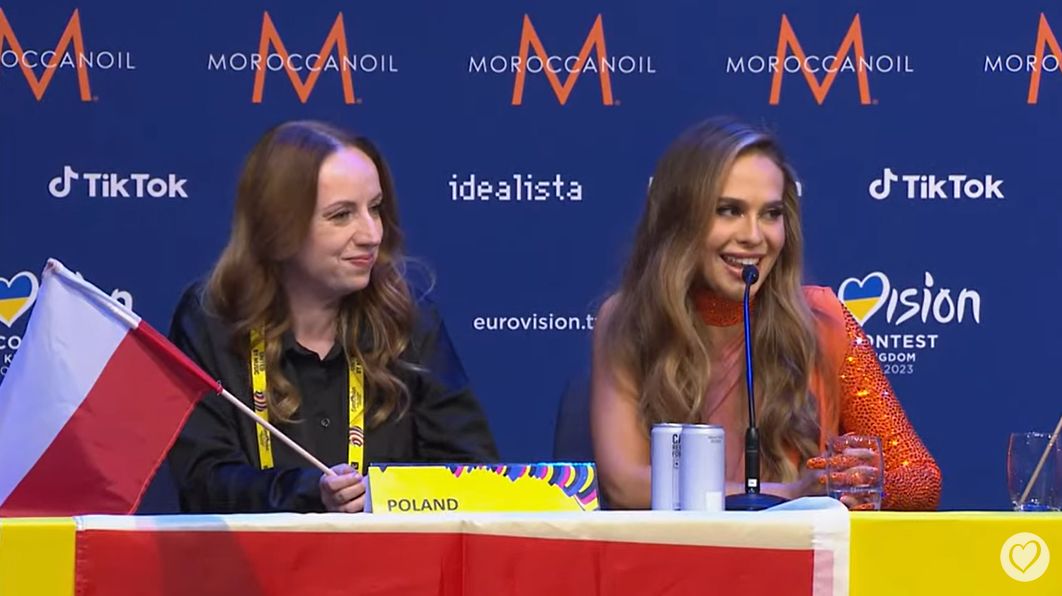 Blanka na konferencji prasowej