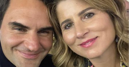 Roger Federer pojawił się na salonach. Kreacja jego żony zadziwiła