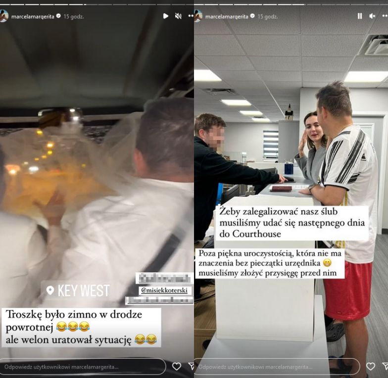 Marcela Leszczak pokazuje zdjęcia i nagrania ze ślubu