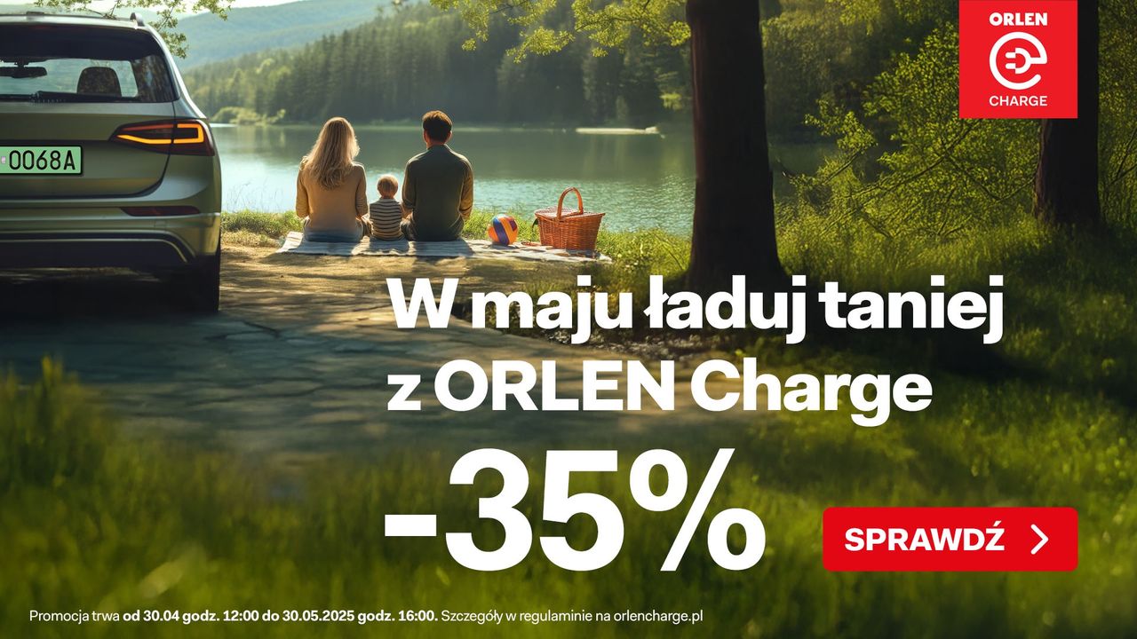 Rekordowa promocja ORLEN Charge. Ładowanie elektryków tańsze o 35 proc.