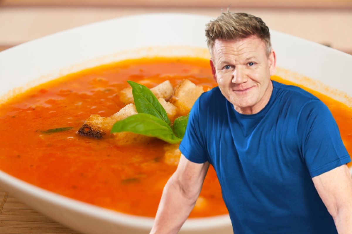 Gordon Ramsay revealed his recipe for tomato soup.