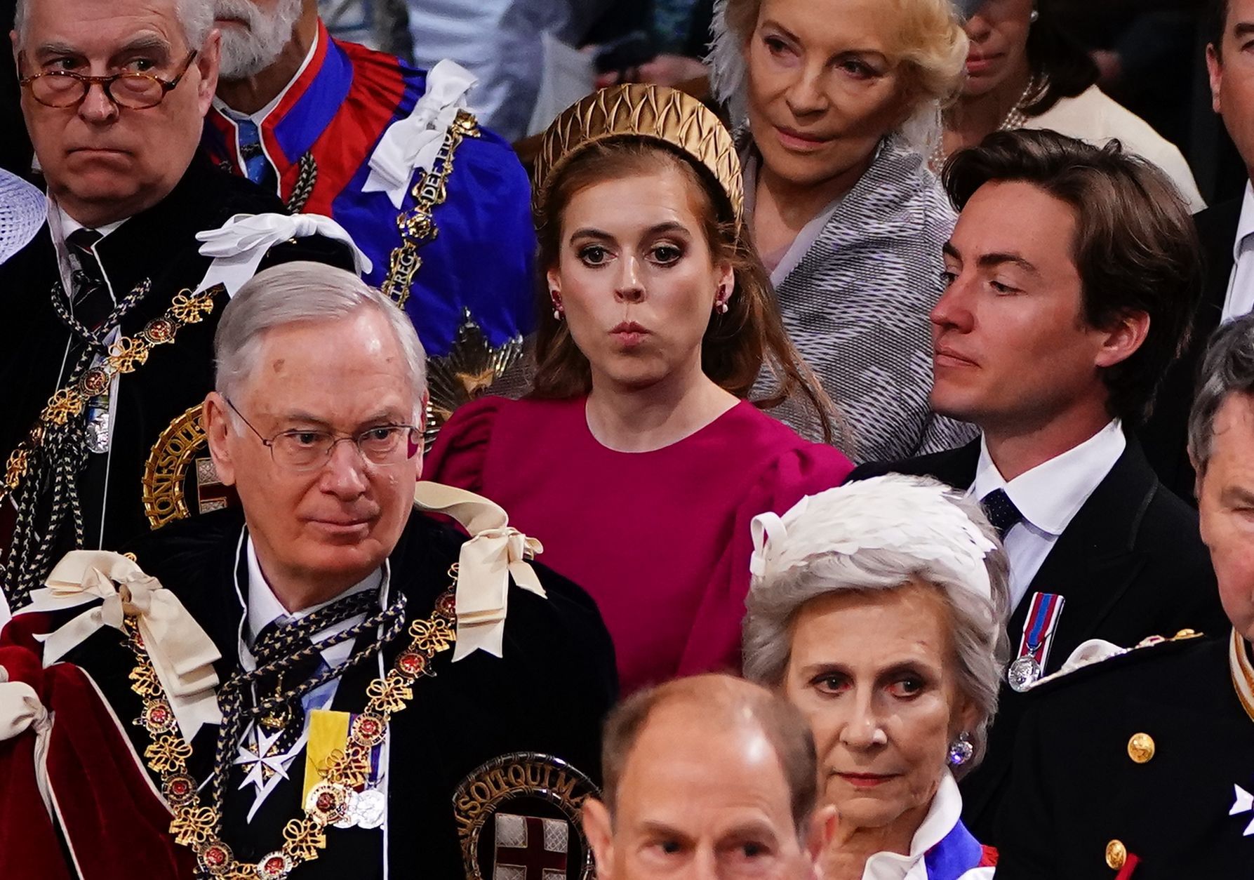 Księżniczka Beatrycze na koronacji Karola III