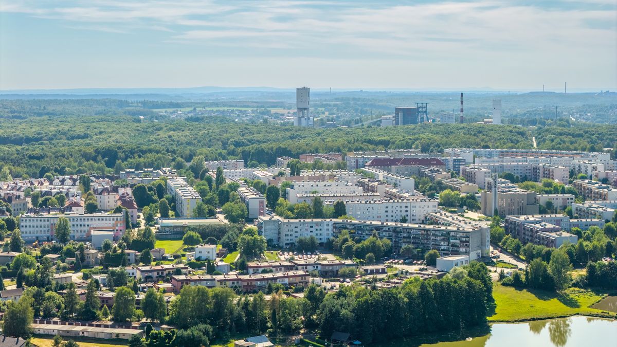 Jastrzębie-Zdrój z lotu ptaka